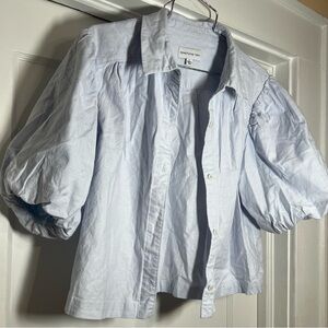 Puff Sleeve Button Down Shirt